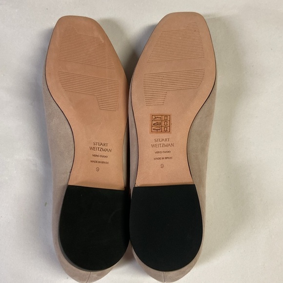 Stuart Weitzman Taupe Loafers with Gold Details - Picture 5 of 7